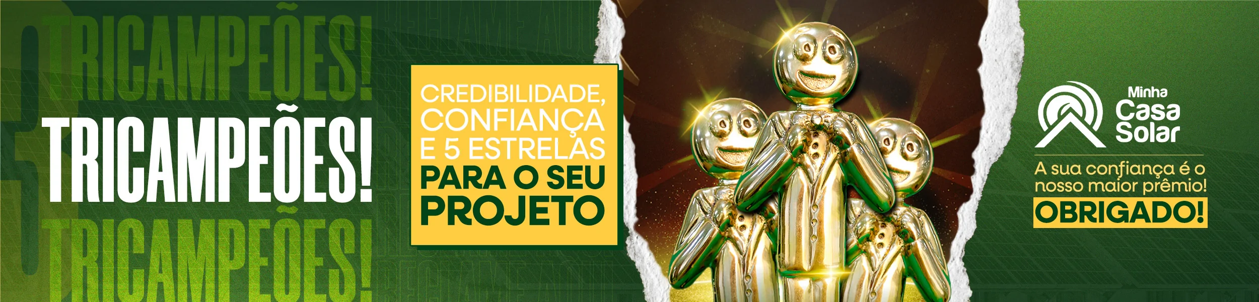 Minha Casa Solar é Tricampeã do Prêmio Reclame AQUI! 
